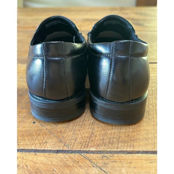 Stacy Adams Boys Solid Black Faux Leather Slip On Loafer Dress Shoes‎ Size 3M - Picture 8 of 12